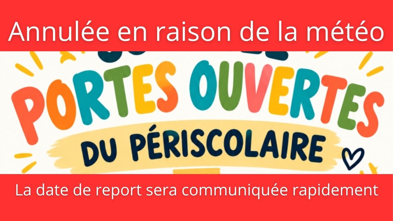 Annulation des journées Portes Ouvertes