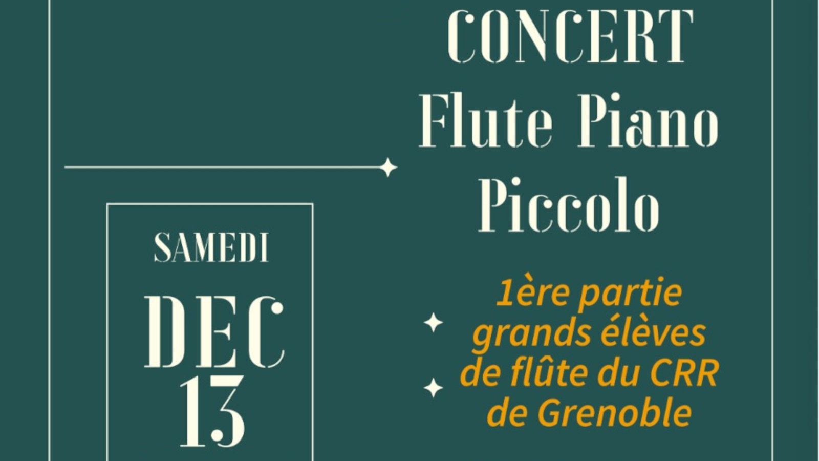 Concert Flûte piano piccolo