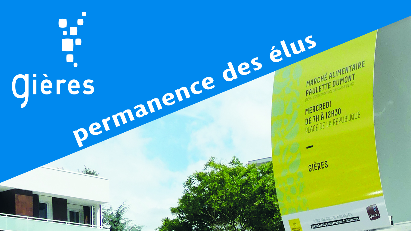 Permanences des élus sur le marché